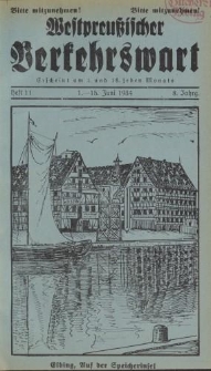 Westpreußischer Verkehrswart, Jahrg. 8, Heft 11