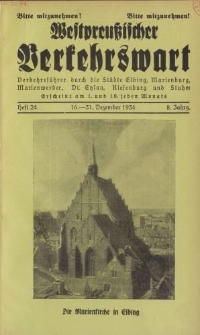 Westpreußischer Verkehrswart, Jahrg. 8, Heft 24