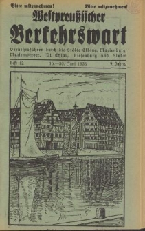 Westpreußischer Verkehrswart, Jahrg. 9, Heft 12