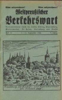 Westpreußischer Verkehrswart, Jahrg. 9, Heft 17