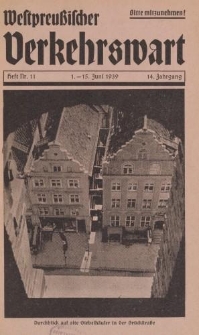 Westpreußischer Verkehrswart, Jahrg. 14, Heft 11