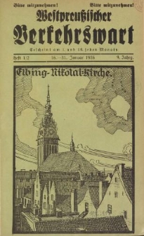 Westpreußischer Verkehrswart, Jahrg. 9, Heft 1-24