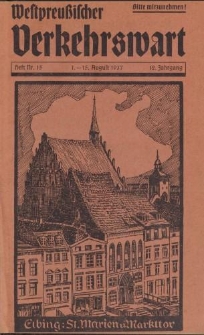 Westpreußischer Verkehrswart, Jahrg. 12, Heft 15