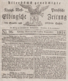 Elbingsche Zeitung, No. 96 Montag, 29 November 1824