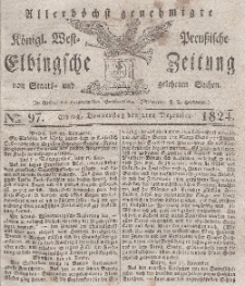 Elbingsche Zeitung, No. 97 Donnerstag, 2 Dezember 1824