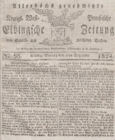 Elbingsche Zeitung, No. 98 Montag, 6 Dezember 1824