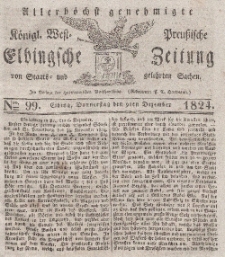 Elbingsche Zeitung, No. 99 Donnerstag, 9 Dezember 1824