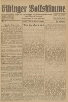Elbinger Volksstimme, Jahrgang 1, Nr.21