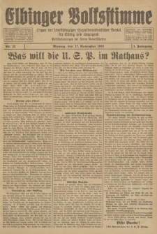 Elbinger Volksstimme, Jahrgang 1, Nr.23