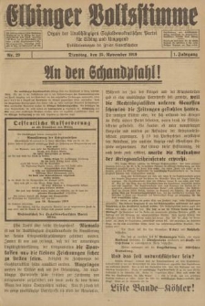 Elbinger Volksstimme, Jahrgang 1, Nr.29