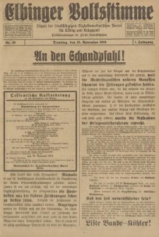 Elbinger Volksstimme, Jahrgang 1, Nr.29