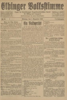 Elbinger Volksstimme, Jahrgang 1, Nr.34