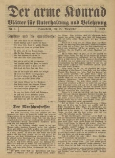 Der arme Konrad. Blätter für Unterhaltung und Belehrung, Nr.5