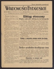 Wiadomości Bydgoskie Nr.11 - Rok I