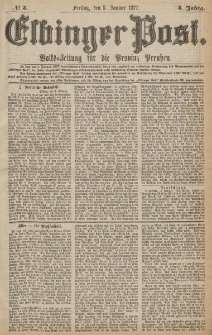 Elbinger Post, Nr.3 Freitag 5 Januar 1877, 4 Jh