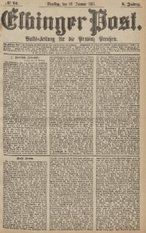 Elbinger Post, Nr.12 Dienstag 16 Januar 1877, 4 Jh