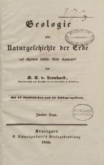 Geologie oder Naturgeschichte der Erde auf allgemein faßliche Weise abgehandelt […] Zweiter Band