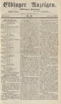 Elbinger Anzeigen, Nr. 11. Sonnabend, 6. Februar 1858