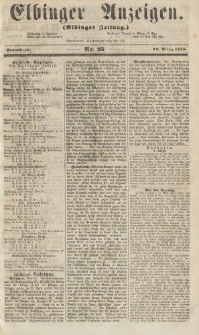 Elbinger Anzeigen, Nr. 23. Sonnabend, 20. März 1858