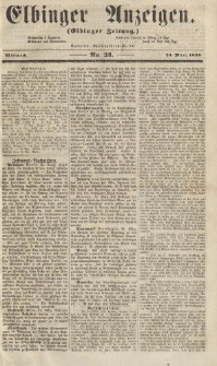 Elbinger Anzeigen, Nr. 24. Mittwoch, 24. März 1858