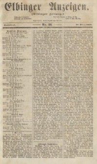 Elbinger Anzeigen, Nr. 25. Sonnabend, 27. März 1858