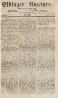 Elbinger Anzeigen, Nr. 30. Mittwoch, 14. April 1858