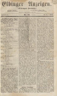 Elbinger Anzeigen, Nr. 33. Sonnabend, 24. April 1858