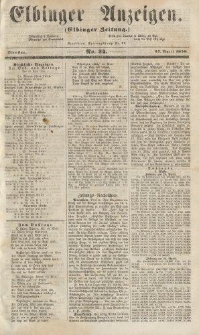 Elbinger Anzeigen, Nr. 34. Dienstag, 27. April 1858