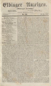 Elbinger Anzeigen, Nr. 43. Sonnabend, 29. Mai 1858