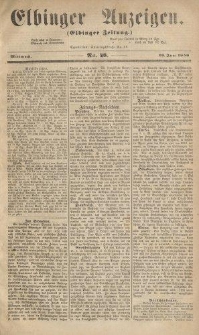 Elbinger Anzeigen, Nr. 48. Mittwoch, 16. Juni 1858