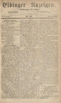 Elbinger Anzeigen, Nr. 49. Sonnabend, 19. Juni 1858