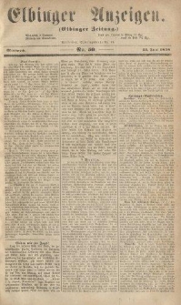 Elbinger Anzeigen, Nr. 50. Mittwoch, 23. Juni 1858