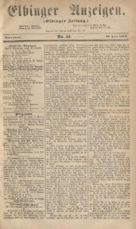 Elbinger Anzeigen, Nr. 51. Sonnabend, 26. Juni 1858