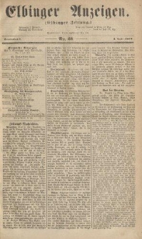 Elbinger Anzeigen, Nr. 53. Sonnabend, 3. Juli 1858