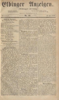 Elbinger Anzeigen, Nr. 55. Sonnabend, 10. Juli 1858