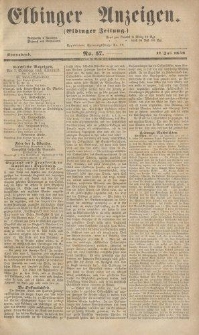 Elbinger Anzeigen, Nr. 57. Sonnabend, 17. Juli 1858