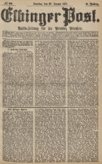 Elbinger Post, Nr.23 Sonntag 28 Januar 1877, 4 Jh