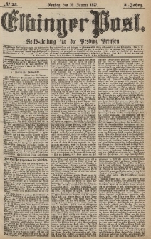 Elbinger Post, Nr.24 Dienstag 30 Januar 1877, 4 Jh