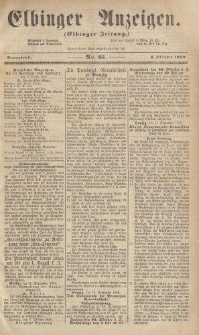 Elbinger Anzeigen, Nr. 81. Sonnabend, 9. Oktober 1858