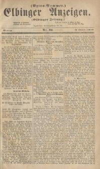 Elbinger Anzeigen, Nr. 82. Montag, 11. Oktober 1858