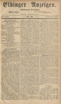 Elbinger Anzeigen, Nr. 90. Sonnabend, 6. November 1858
