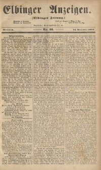 Elbinger Anzeigen, Nr. 95. Mittwoch, 24. November 1858