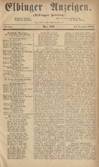 Elbinger Anzeigen, Nr. 104. Freitag, 24. Dezember 1858