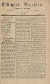 Elbinger Anzeigen, Nr. 3. Sonnabend, 8. Januar 1859