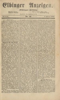 Elbinger Anzeigen, Nr. 12. Mittwoch, 9. Februar 1859