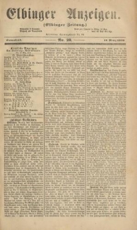 Elbinger Anzeigen, Nr. 23. Sonnabend, 19. März 1859