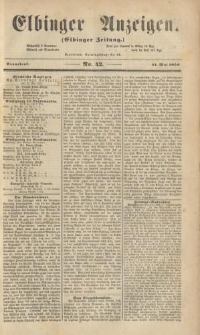 Elbinger Anzeigen, Nr. 42. Sonnabend, 21. Mai 1859