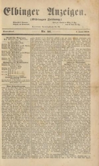 Elbinger Anzeigen, Nr. 46. Sonnabend, 4. Juni 1859