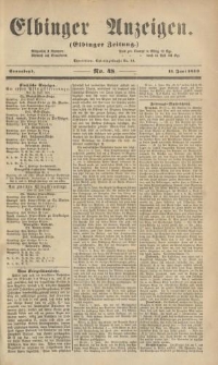 Elbinger Anzeigen, Nr. 48. Sonnabend, 11. Juni 1859