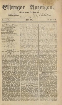 Elbinger Anzeigen, Nr. 59. Sonnabend, 16. Juli 1859